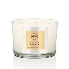 Свеча декоративная ароматизированная "Cotton Vanilla"