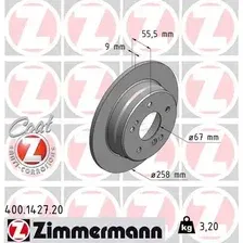 Тормозной диск ZIMMERMANN 400.1427.20 полный , задняя ось