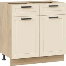 Шкаф напольный Трия Лорас 1Н8Я1 (дуб крафт золотой/холст брюле)