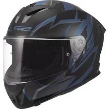 Мотошлем LS2 FF820 Rapid III Xtrem (S, черный/синий бензин)