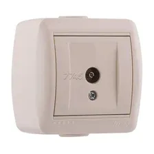 Розетка телевизионная Lezard Nata 710-0300-130 (кремовый)