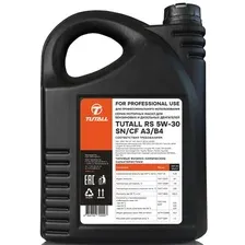Моторное масло Tutall RS 5W-30 SN/CF A3/B4 5л