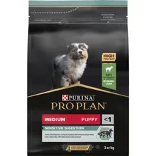Корм для щенков Pro Plan Puppy Medium Sensetive Digestion, ягненок, 3 кг
