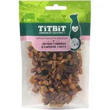 Лакомство для кошек TiTBiT Легкое говяжье в сырном соусе 25 г
