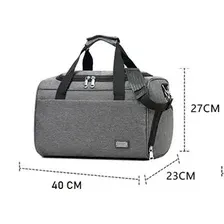 Универсальная дорожная и спортивная сумка СЕРАЯ 40*27*23 СМ