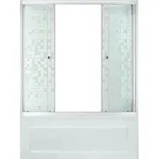 Стеклянная шторка для ванны Triton Мозаика 150x147.5