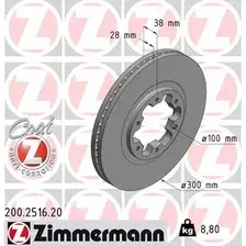 Тормозной диск ZIMMERMANN 200.2516.20 вентилируемый , передняя ось
