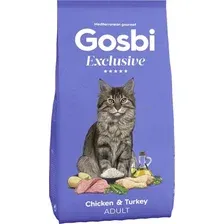 Сухой корм для кошек Gosbi Exclusive cat chicken&amp; turkey adult 6 кг