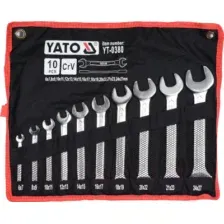 Набор ключей Yato YT-0380 (10 предметов)
