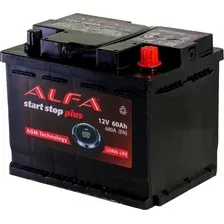 Автомобильный аккумулятор ALFA battery AGM R+ 680А / AGM-L2 (60 А/ч)