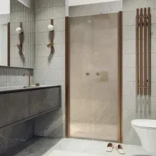 Душевая дверь MaybahGlass 198x120 MGD-428-2 (бронза матовая/бронза)