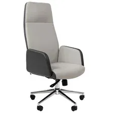 офисное компьютерное кресло Chairman 929, черный-светло-серый