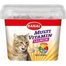 Лакомство для кошек Sanal Multi Vitamin подушечки с витамином В 100 г