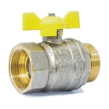 Кран газовый шаровой LD 1/2" бабочка (LD47.352.15)