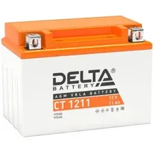 Мотоциклетный аккумулятор Delta CT 1211 (11 А·ч)
