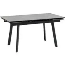 Кухонный стол Stool Group Тайл 140-200x85x75 (керамика Larka Grey/антрацит)