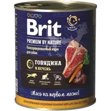 Консервированный корм для собак Brit Premium By Nature Beef &amp; Liver (говядина с печенью) 850 г
