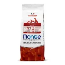 Корм Monge для взрослых собак всех пород, из ягненка с рисом и картофелем, Dog Speciality Line Monoprotein, 12 кг