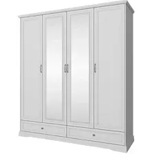 Шкаф распашной Anrex Valencia 4DG2SZ (серый)