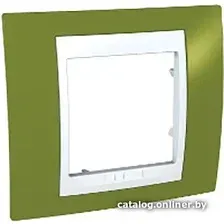 Рамка Schneider Electric Unica MGU6.002.866 (фисташковый/белый)