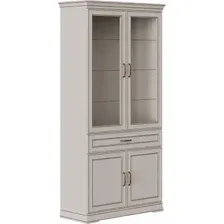 Шкаф-витрина Black Red White Florencia REG2W2D1S (персидский жемчуг)