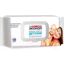 Влажные салфетки детские Эконом Smart 30108 (120шт)