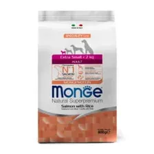 Сухой корм Monge Dog Speciality Line Monoprotein Extra Small для взрослых собак миниатюрных пород, с лососем и рисом 800 г