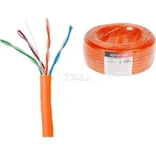 Кабель витая пара ЮПИТЕР U/UTP Cat5E 4х2х24AWG CCA в ПВХ оболочке 50 м 