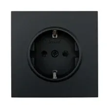 Розетка Lezard Zima 704-4288-124BQC (черный бархат)