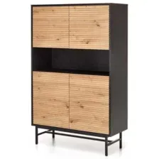 Комод Halmar Murano KM-3 дуб артизан/черный