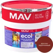 Эмаль MAV Ecol ПФ-115 (11кг, красно-коричневый)