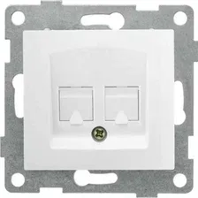 Розетка Gusi Electric Bravo С10Т2-001 (белый)