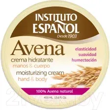 Крем для тела Instituto Espanol Avena Увлажняющий с экстрактом овса (400мл)