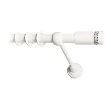 Карниз для штор Lm Decor Имидж 116 1р гладкий 25мм (белый глянец, 4м)