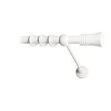 Карниз для штор Lm Decor Гиро 071 1р гладкий 25мм (белый глянец, 1.8м)