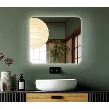 Зеркало Дабл-Ю Бангкок 80x80 / BNK80X80 (с подсветкой, антизапотевание)