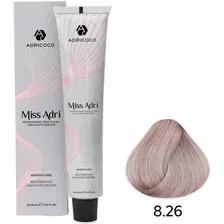 Крем-краска Adricoco Miss Adri 8.26 (100мл, светлый блонд фиолетовый розовый)