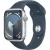 Умные часы Apple Watch Series 9 45 мм (алюминиевый корпус, серебристый/грозовой синий, спортивный силиконовый ремешок M/L)