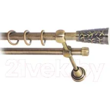 Карниз для штор Lm Decor Византия 066 2р гладкий (антик, 2.8м)