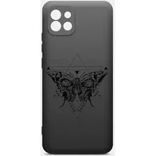 Чехол-накладка BoraSCO ArtWorks для Samsung Galaxy A03 / 51067 (черный/рисунок)