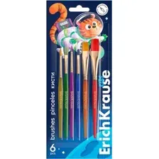 Набор кистей Erich Krause Space Animals 61850 (6 шт)