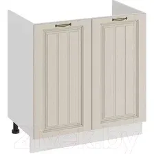 Шкаф напольный Трия Лина 1Н8М (белый/крем)