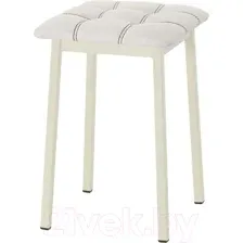 Табурет AMC Comfort 7К3.12 (кожзам белый/слоновая кость)