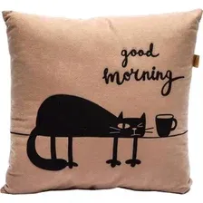 Декоративная подушка Matex Meow. Good Morning 28-178 (кофейный/чернильный)