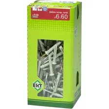 Дюбель-гвоздь ЕКТ Потайной 6x60 BW000007 (140 шт, нейлон)