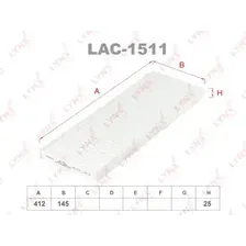Салонный фильтр LYNXAUTO LAC-1511 OPEL Vectra B 95>
