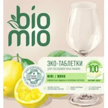 BioMio Таблетки для посудомоечной машины Бергамот и юдзу, 10 г/100 шт