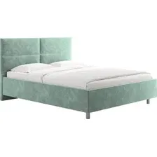 Кровать Сонум Omega 160x200 (микровелюр селадон)