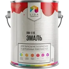 Эмаль LIDA ПФ-115 10 кг (белый)
