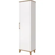 Шкаф распашной Modula Карпин INV01HP-1D-618/425/2205(02) (дуб натюрель/белый премиум)